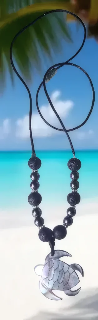 Abalone Shell Turtle Necklace